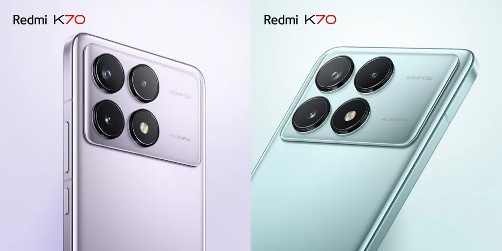 Redmi K70’in mavi ve mor renk seçenekleri görüldü