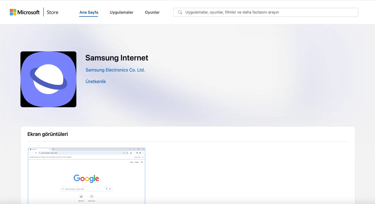 Samsung’un internet tarayıcısı Windows PC’lere geldi