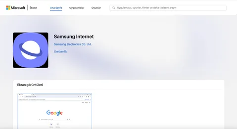 Samsung’un internet tarayıcısı Windows PC’lere geldi