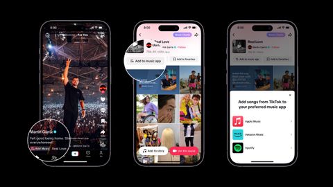 tiktok spotify apple music