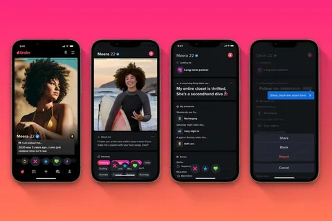 Tinder kullanıcı profillerinin tasarımını yeniledi
