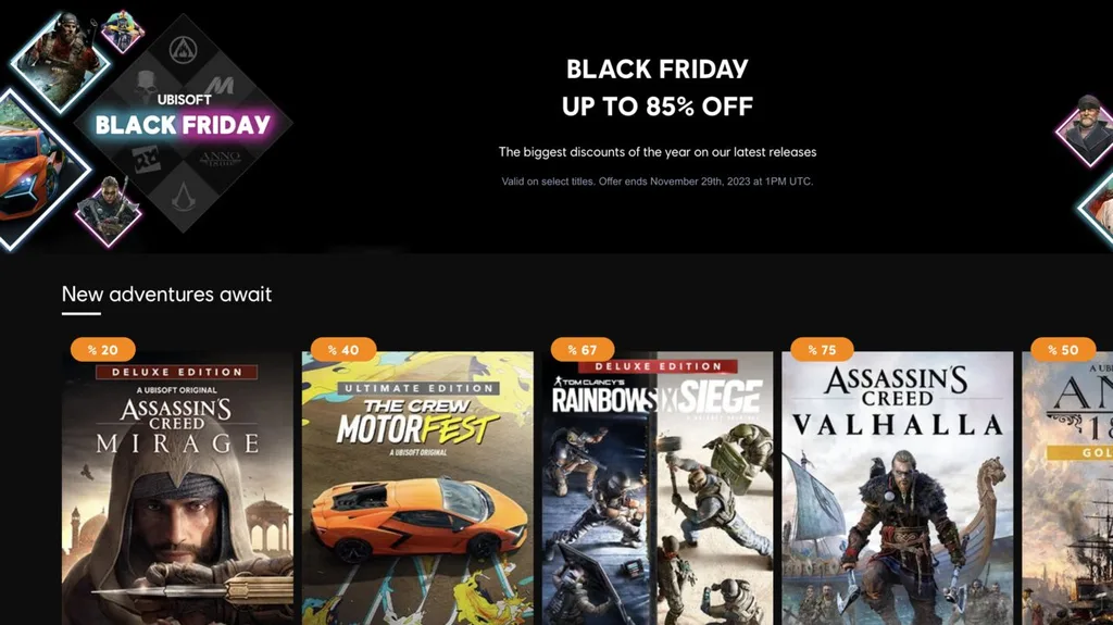 Ubisoft Store’da Black Friday indirimleri başladı: Büyük fırsatlar sunuluyor