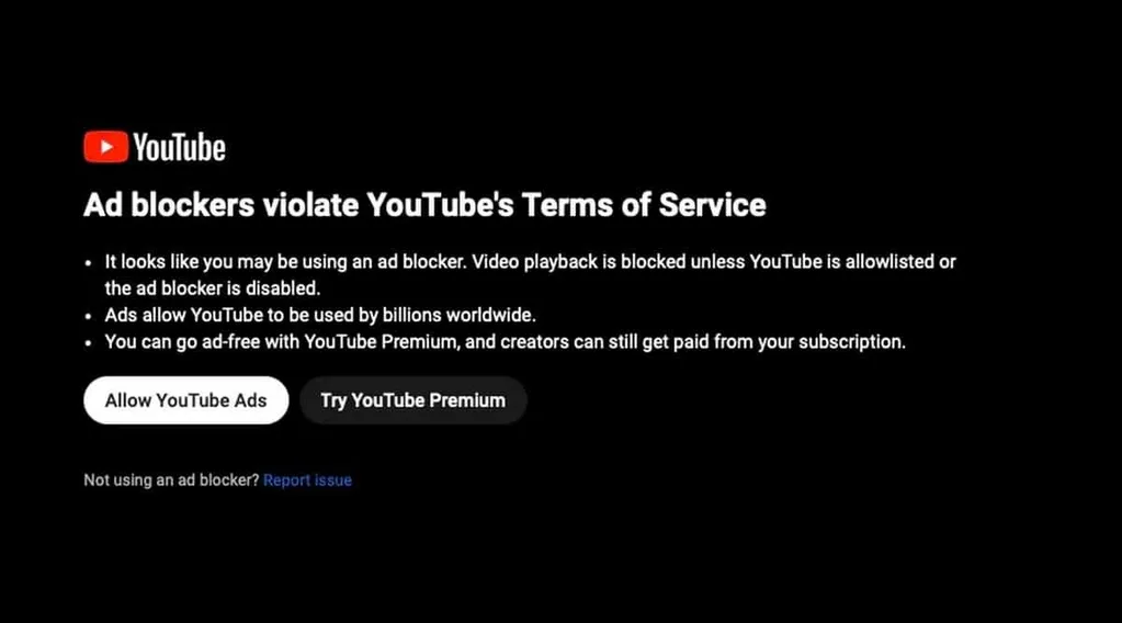 YouTube reklam engelleyici araçlarla mücadelesinde sertleşiyor