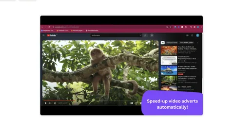 YouTube reklamlarını hızlı geçmek isteyenlere özel Chrome eklentisi: Ad Speedup