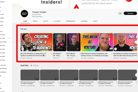 YouTube’da “Sizin İçin” özelliğiyle kişiselleştirilmiş içerikler yolda