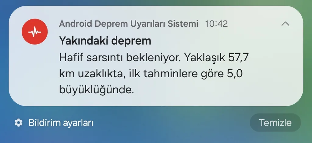 Google’ın Android Deprem Uyarıları Sistemi 790 milyon bildirim gönderdi