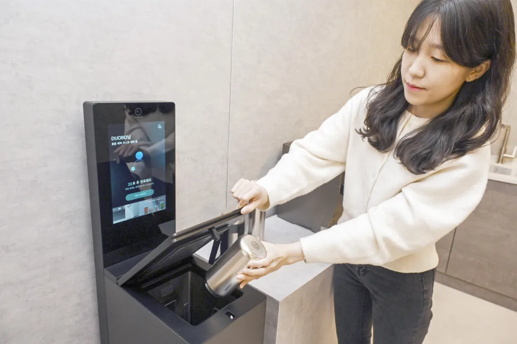 LG’den bardak yıkamayı kolaylaştıracak ve hijyeni artıracak yeni makine: mycup