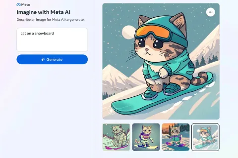 Meta’nın yapay zekâ ile çalışan görüntü oluşturma aracının artık kendi internet sitesi var