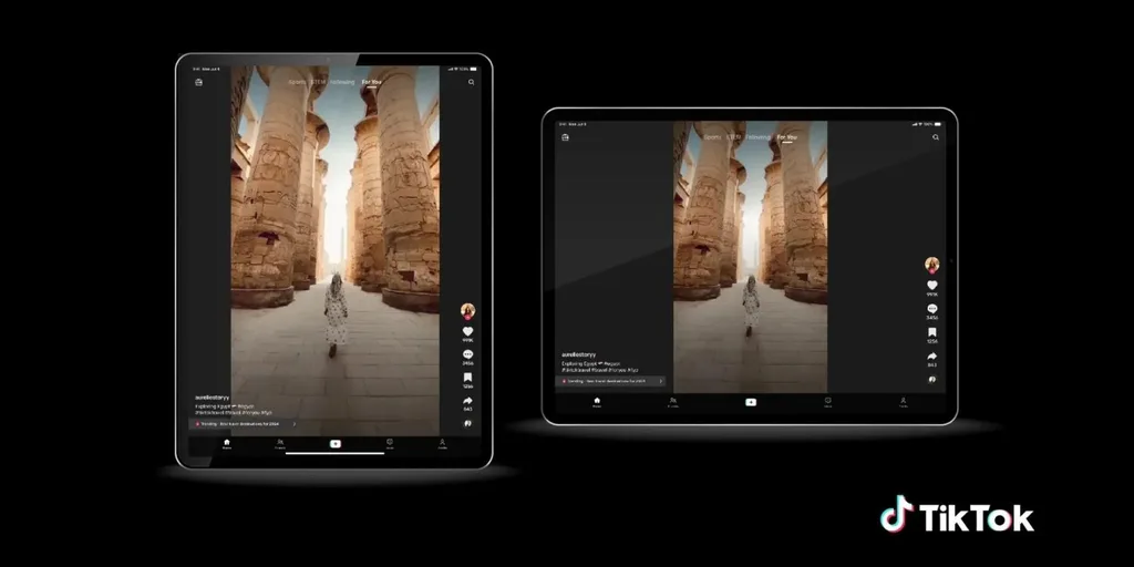 Artık tablet ve katlanabilir telefonlarda TikTok videolarını izlemek daha keyifli olacak