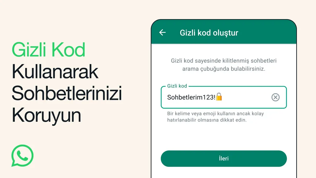 WhatsApp Gizli Kod ile Sohbet Kilidi’nin koruma seviyesini yükseltiyor