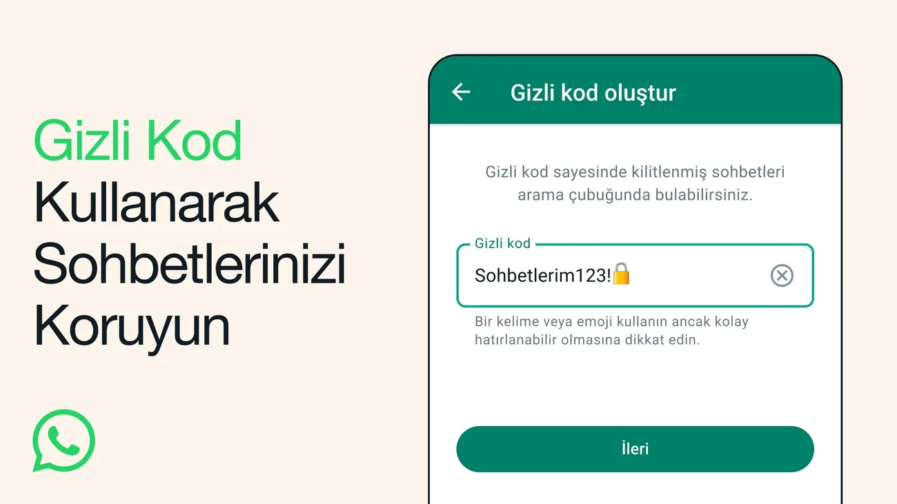 WhatsApp Gizli Kod ile Sohbet Kilidi’nin koruma seviyesini yükseltiyor