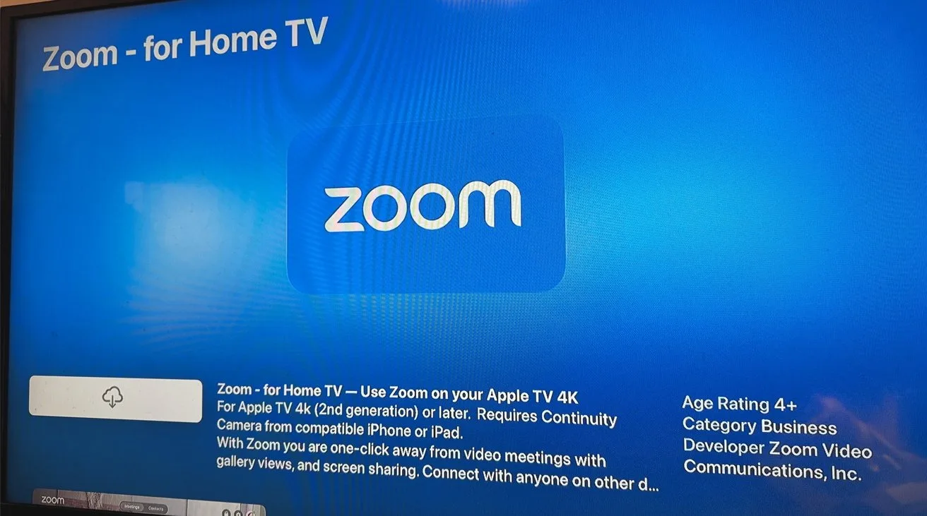 zoom apple tv