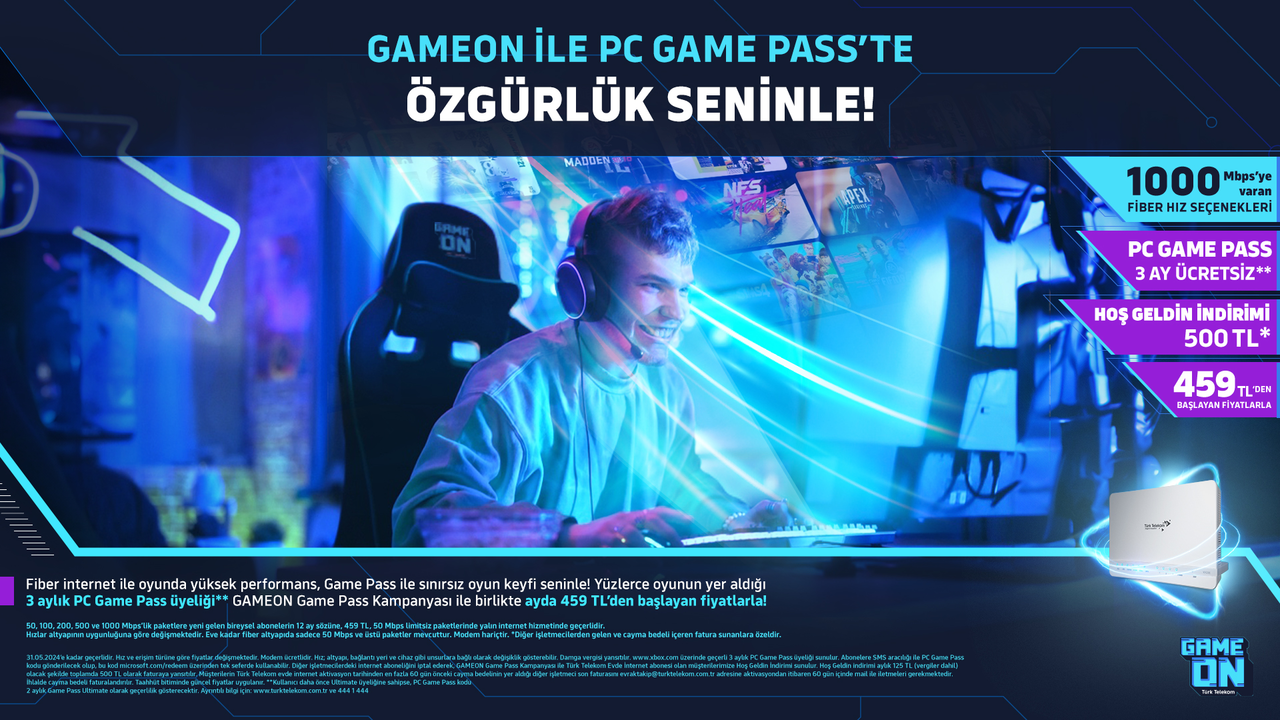 türk telekom gameon pc game pass