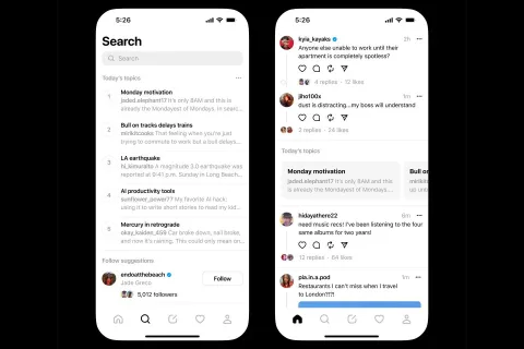Threads trend konular özelliğini test etmeye başladı