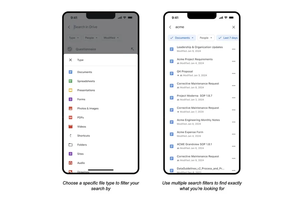 Google Drive iOS uygulamasında aramaları kolaylaştıran yenilik