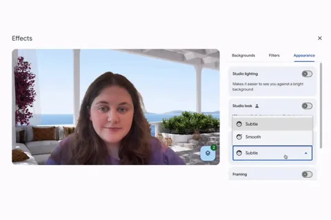 Google Meet’te görünümünüze zarif dokunuşlar ekleyen yenilikler