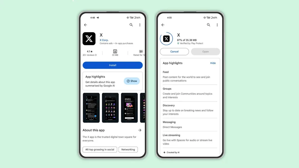 Google Play Store yapay zeka yardımıyla uygulamaların öne çıkan noktalarını gösteriyor
