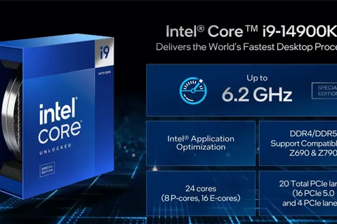 Intel Core i9-14900KS ile oyun ve çoklu görev performansında yeni zirve