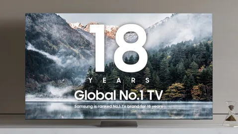Samsung, küresel TV pazarında liderliğini 18. yıl da sürdürüyor
