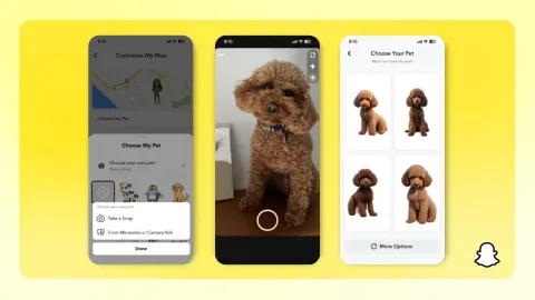 Snapchat yapay zeka ile evcil hayvanların Bitmoji’sini yapacak