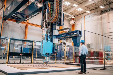 Dünyanın en büyük 3D yazıcısı: 80 saatten kısa sürede bir ev yapabilir