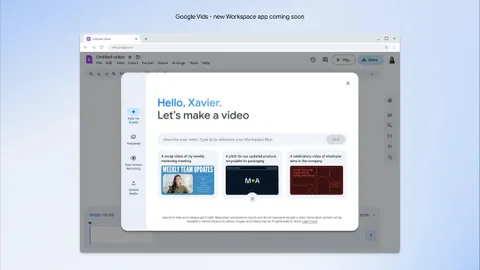 Google, Docs, Sheets ve Slides’ın yanına AI destekli ‘Vids’ uygulamasını ekledi