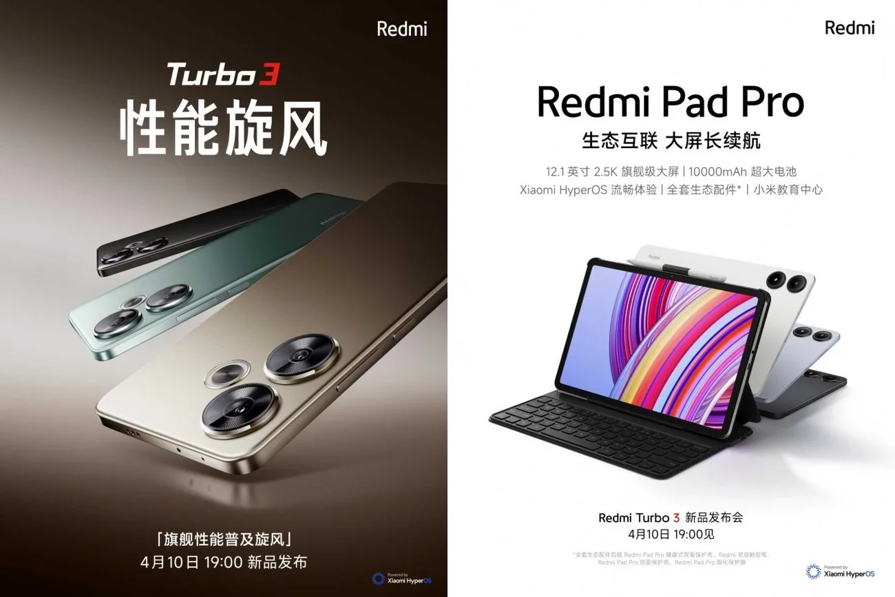 Redmi Turbo 3 ve Pad Pro’nun tanıtım tarihi belli oldu