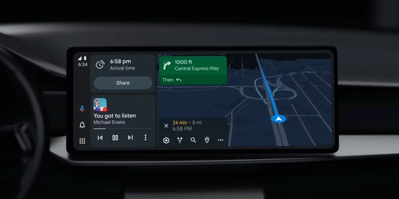 Google Asistan Android Auto’da yeni bir tasarıma kavuşuyor