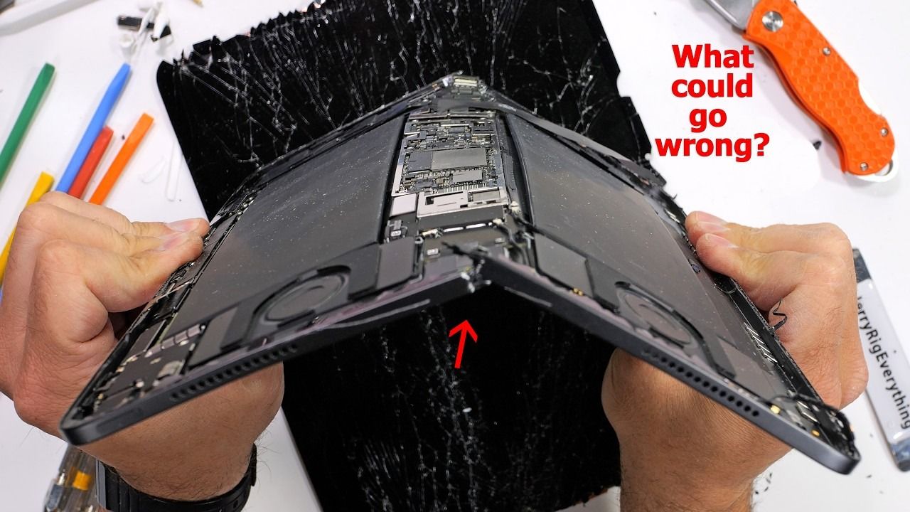 ipad pro bükülme testi