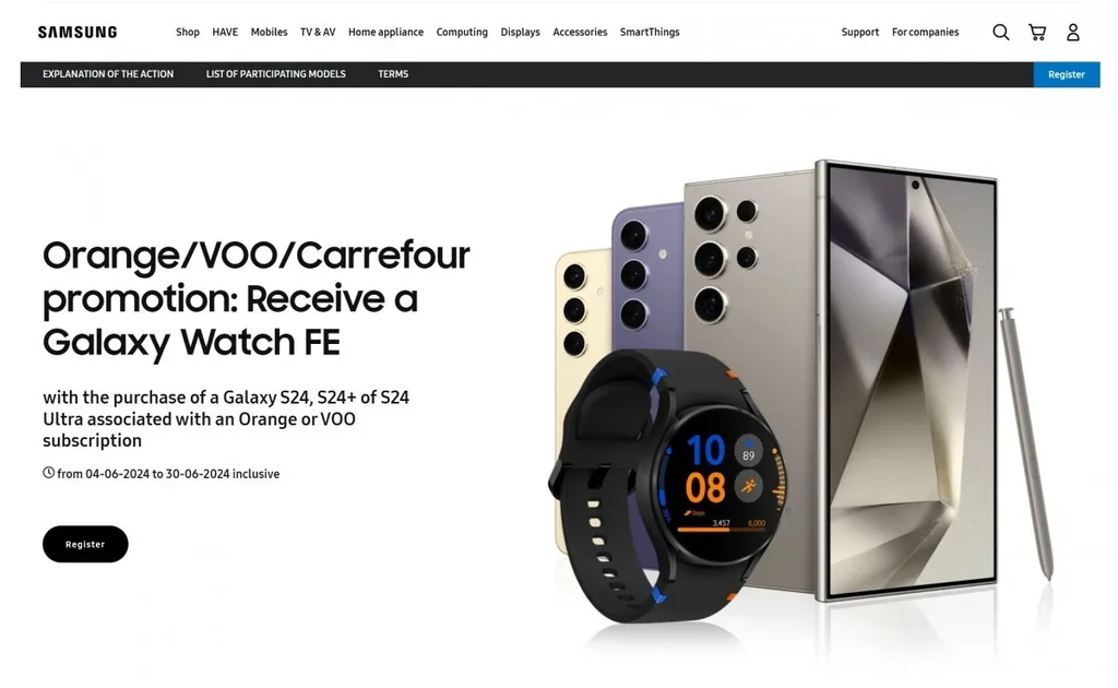 Samsung Galaxy Watch FE’yi resmi duyurusunu yapmadan promosyonda kullanmaya başladı