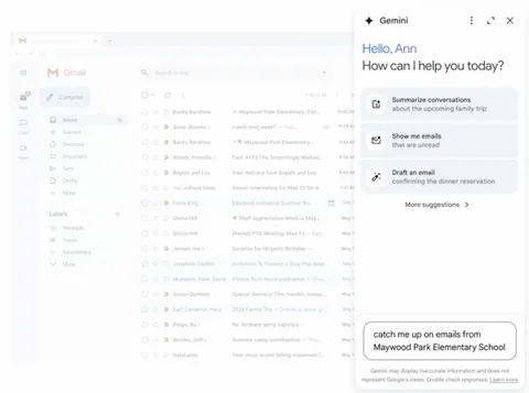 Google Gemini ile Gmail’de e-postaları özetleyecek