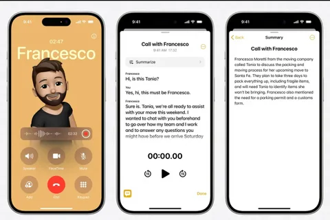 Apple, iOS 18 ile telefon görüşmelerini kaydetme ve transkripsiyon özelliği sunacak