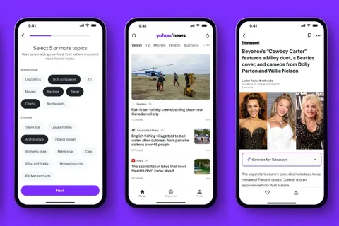 Yahoo, Artifact’i yeniden canlandırıyor: Yeni Yahoo News uygulaması