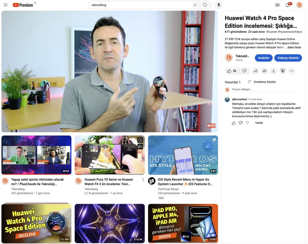YouTube yeni Web arayüzünü Premium üyelerle test ediyor