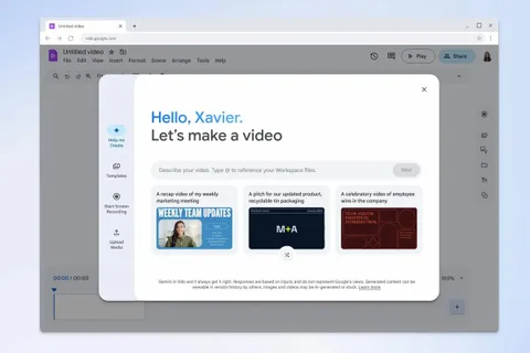 Google Gemini destekli yeni Vids uygulaması Workspace Labs’ta tanıtıldı
