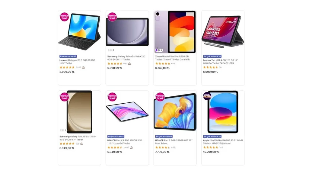 Hepsiburada’dan tablet alışverişine 250 TL’lik promosyon kodu