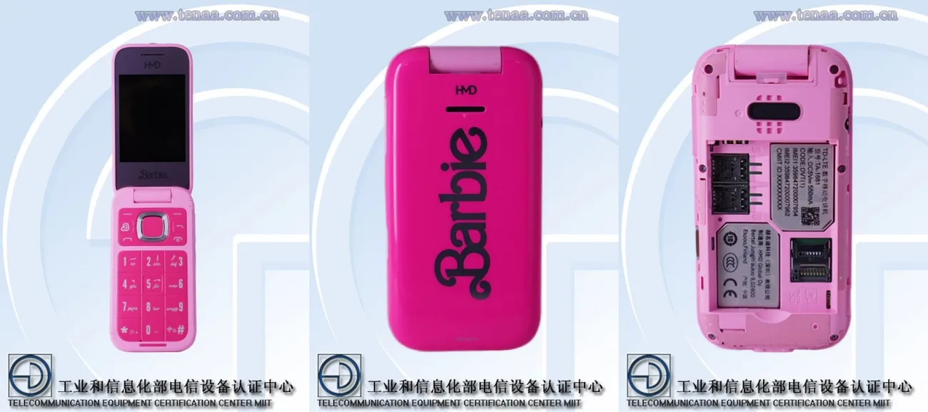 HMD Barbie Phone, duyuru öncesinde resmi kayıtlara giriş yaptı