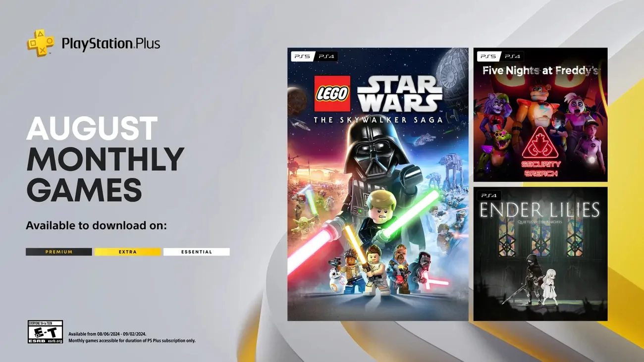 PlayStation Plus Ağustos 2024 oyunları: Star Wars, Freddy Fazbear ve Ender Lilies
