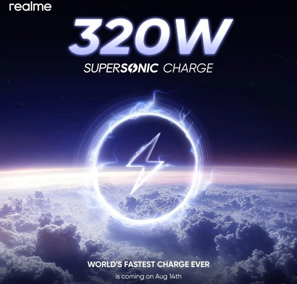 Realme 320W şarj teknolojisini SuperSonic adıyla sunacak