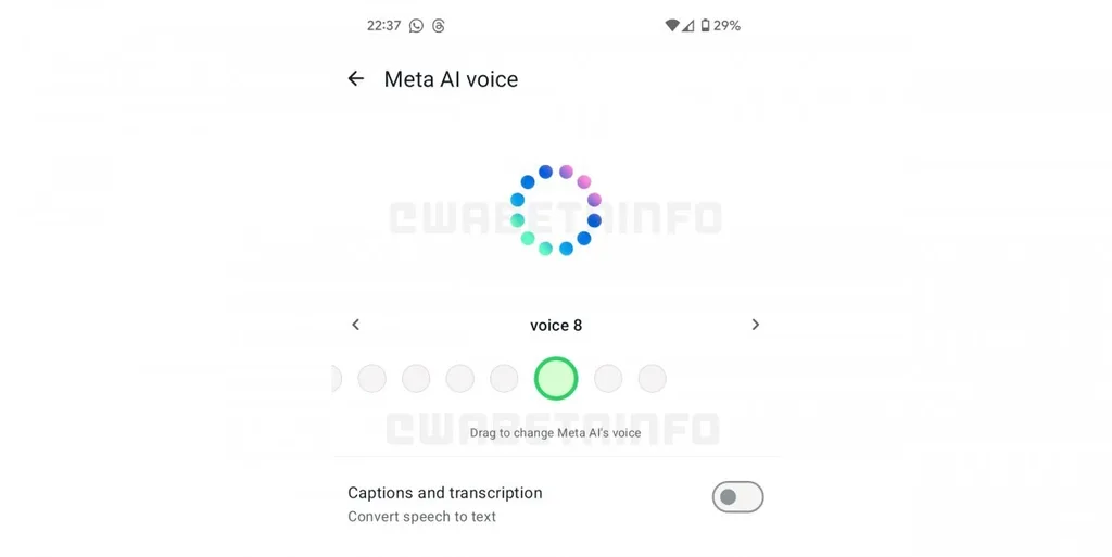 WhatsApp, Meta AI’a sesli sohbet modu ekliyor