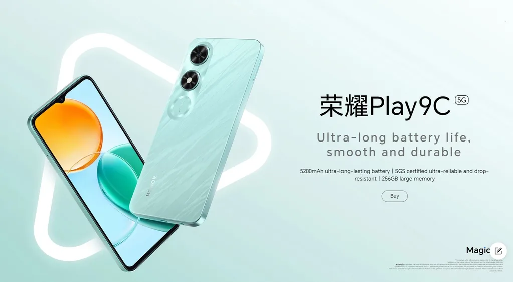 Uygun fiyatlı Honor Play 9C tanıtıldı: Dimensity 6100+ işlemci ve Akıllı Kapsül