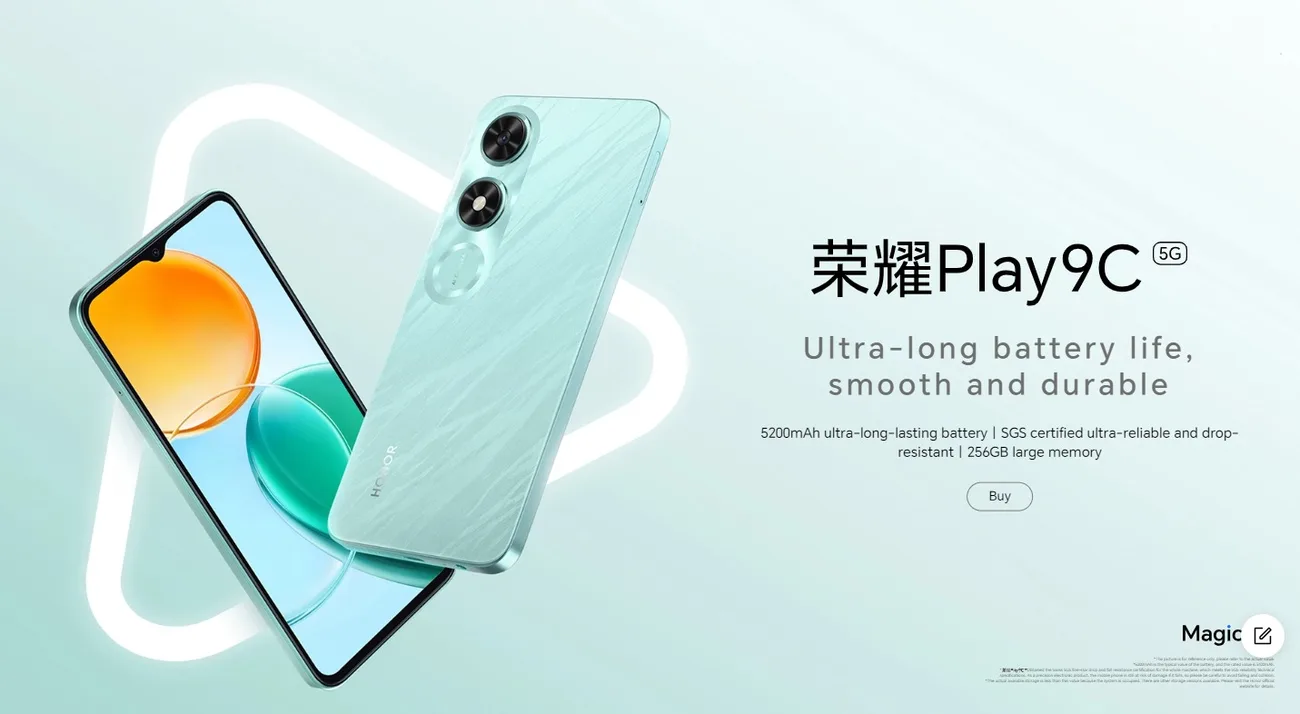 Uygun fiyatlı Honor Play 9C tanıtıldı: Dimensity 6100+ işlemci ve Akıllı Kapsül