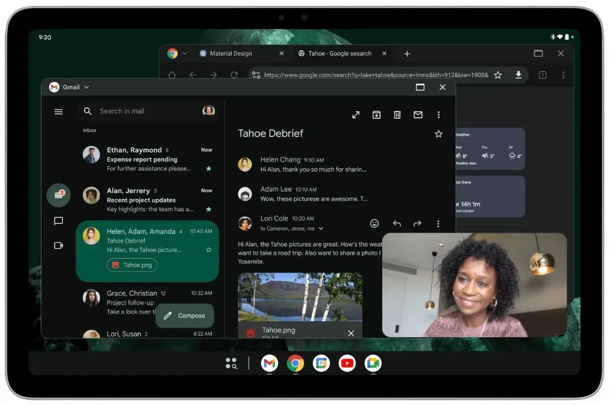 Google, Android tabletler için yeni “Masaüstü Penceresi” özelliğini test ediyor
