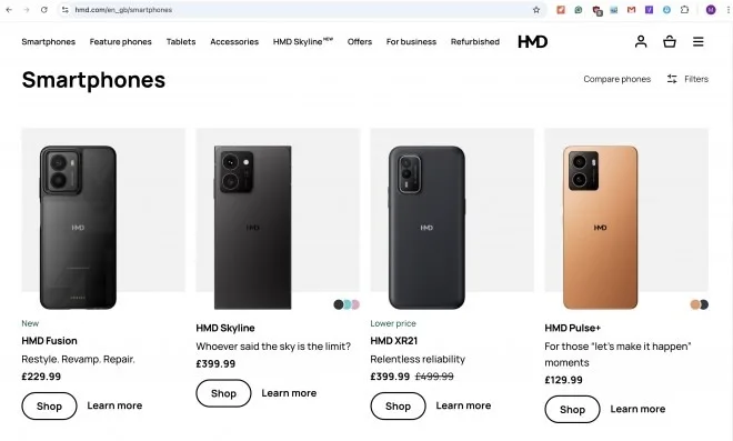 HMD Avrupa’da Nokia markalı telefonları internet sitelerinden kaldırdı