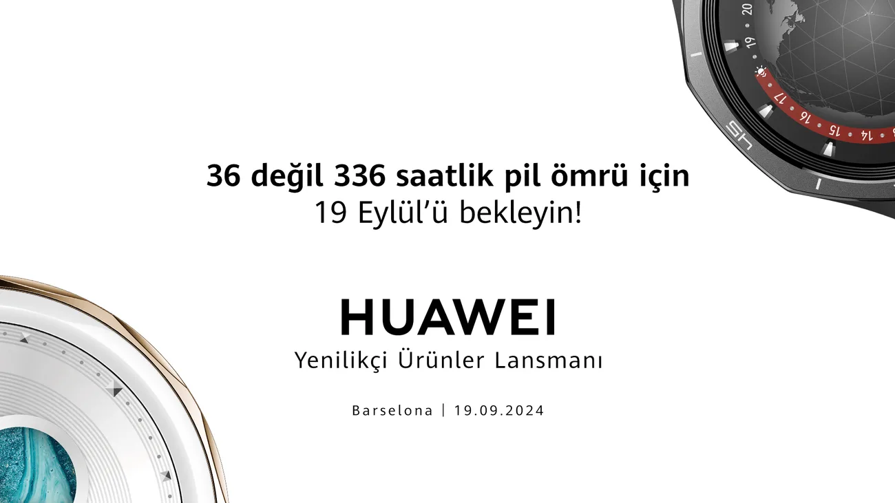 Huawei, 14 günlük pil ömrüne sahip yeni akıllı saat serisini 19 Eylül’de tanıtacak