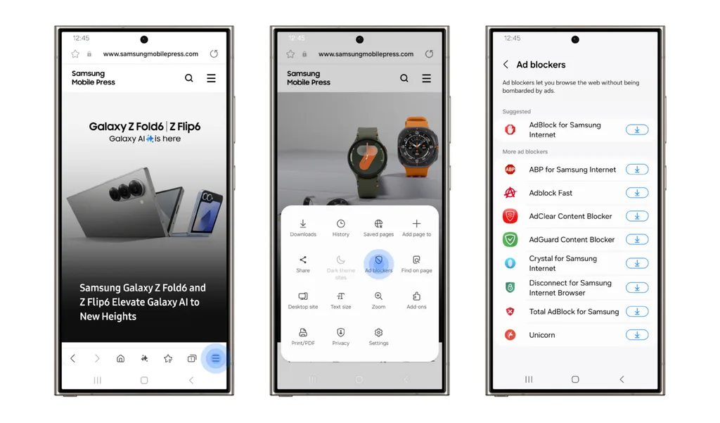 Samsung Internet, yeni güncellemelerle daha fazla güvenlik sağlıyor