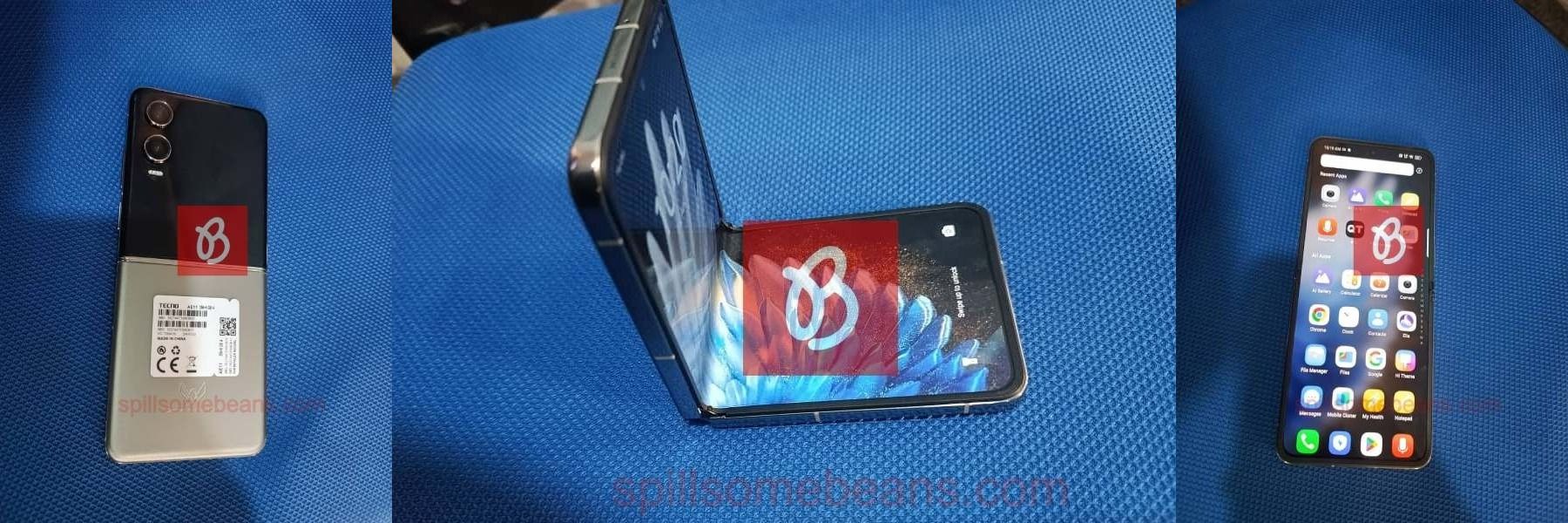 Tecno’nun yeni katlanabilir telefonları sızan fotoğraflarla bir kez daha görüldü