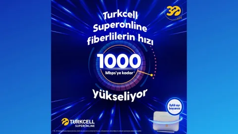 Turkcell Superonline eylül ayında kullanıcılarına 1000 Mbps hız sunacak