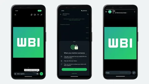 WhatsApp Durum güncellemelerinde bahsetme özelliği Android’de test ediliyor