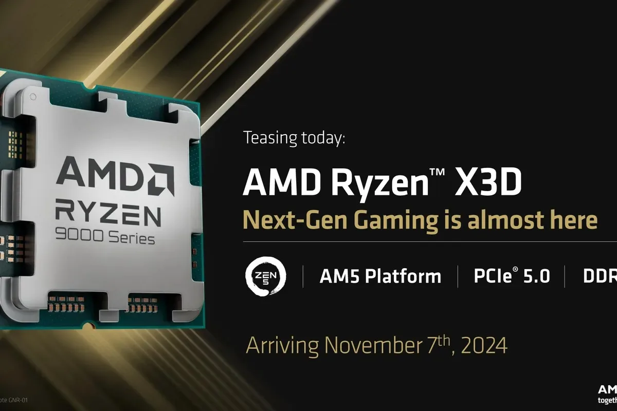 AMD, Zen 5 mimarili ilk X3D işlemcilerini 7 Kasım’da tanıtıyor